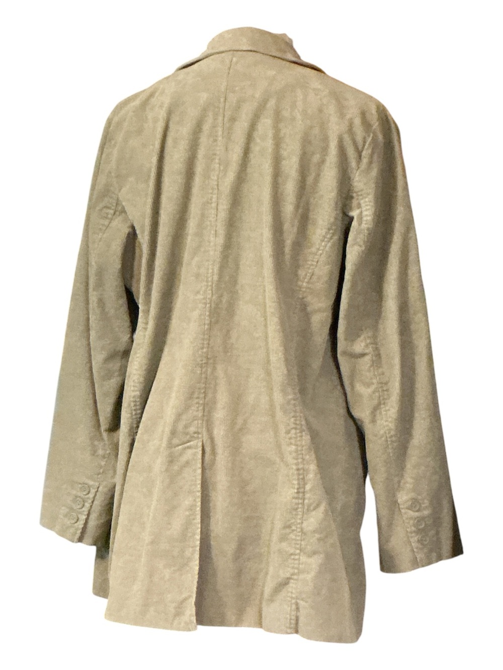 Astr Light Khaki Corduroy Trench Coat